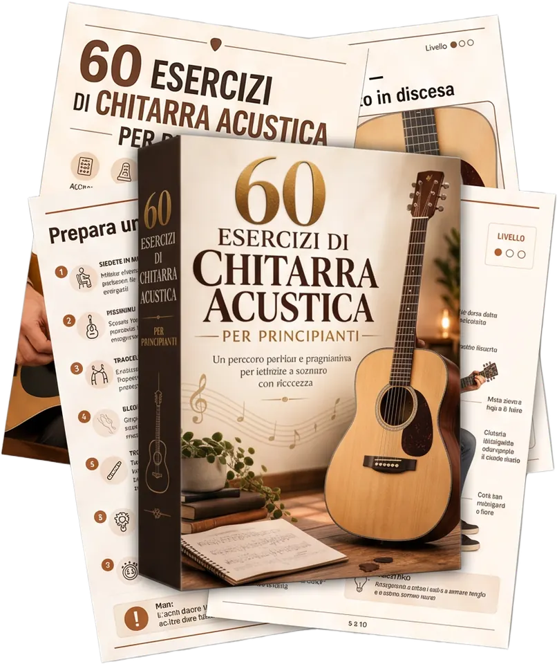 60 Esercizi di Chitarra Acustica per Principianti